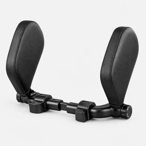 Car neck pillow with travel headrest support