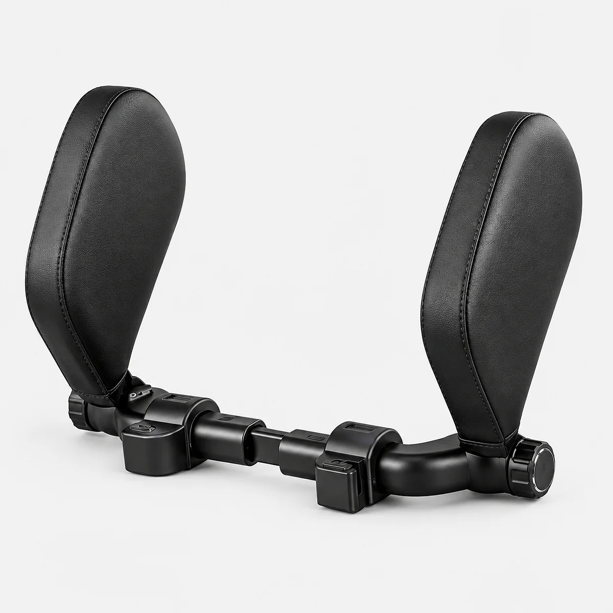 Alt: " Car Neck Headrest Pillow Sleeping Neck Support Pad product image – Acuvick " Car neck pillow with travel headrest support