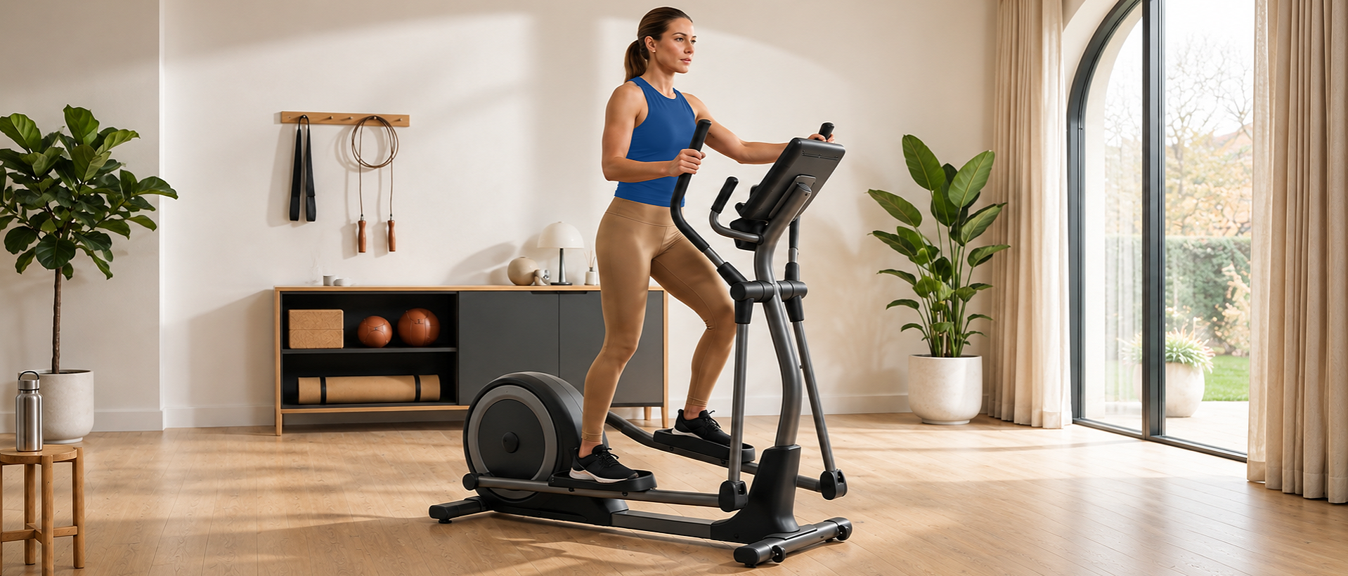 Cardio and conditioning workout equipment and fitness essentials