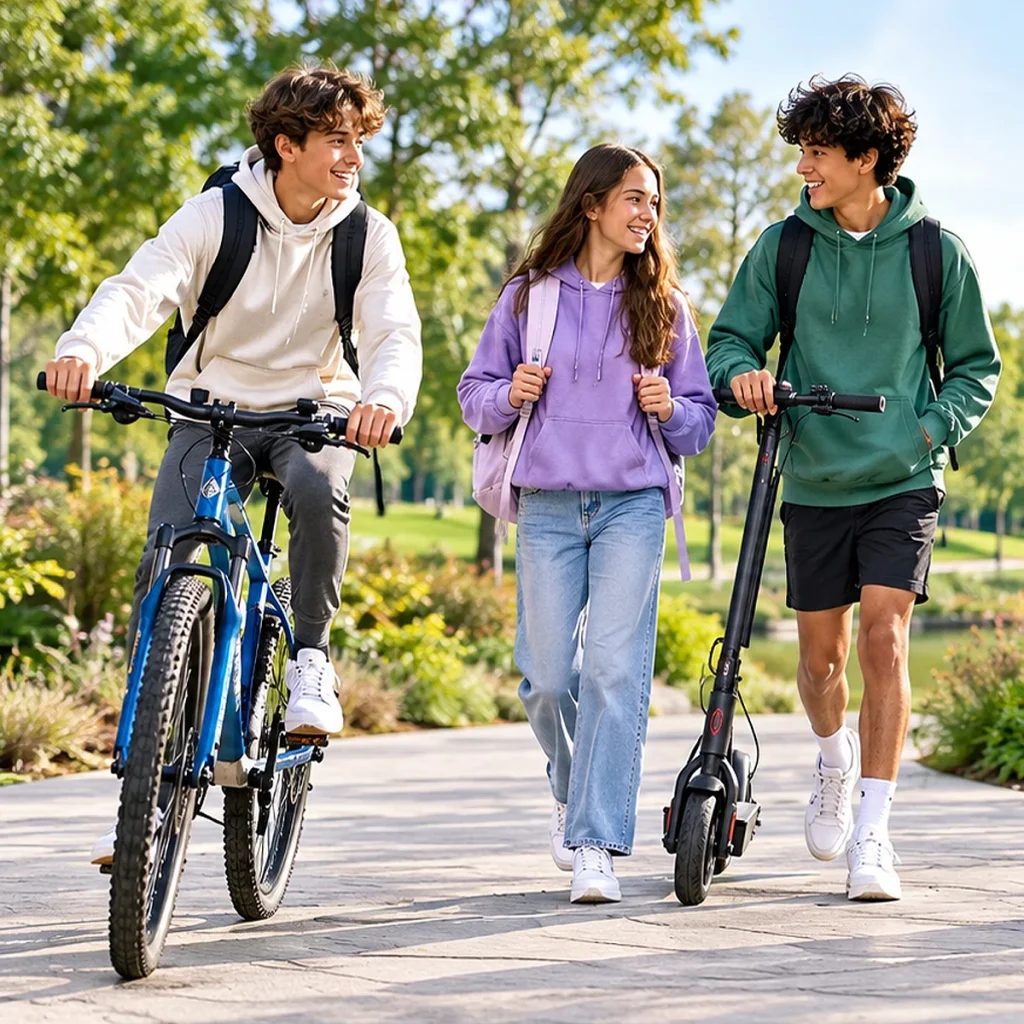 Kids and teens enjoying toys outdoor activities and everyday essentials