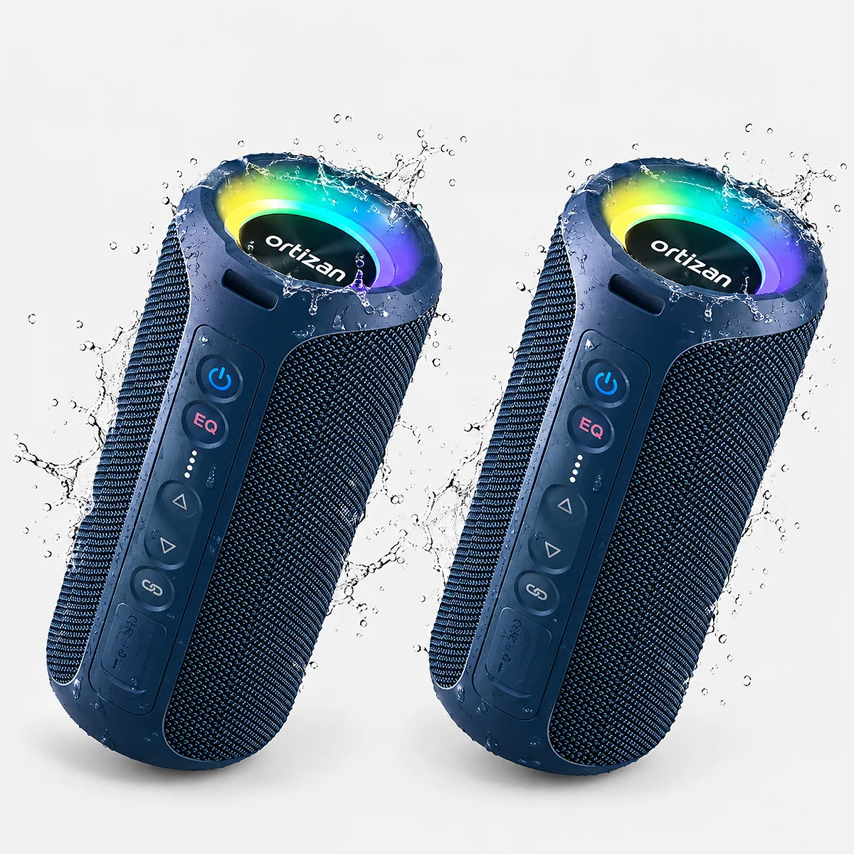 Ortizan X8 Pro 40W portable Bluetooth speakers blue 2-pack