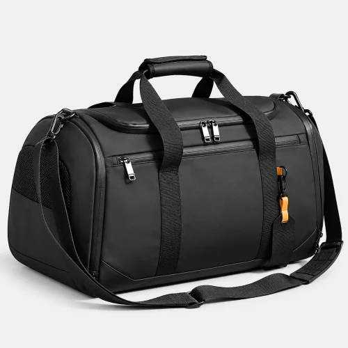 Executive Black premium carry-on travel duffel bag