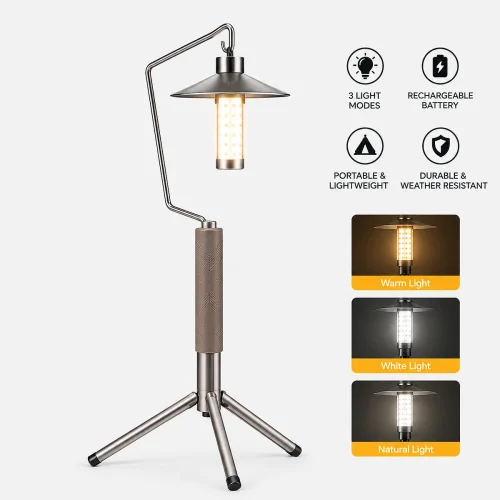 Rechargeable LED camping hanging light