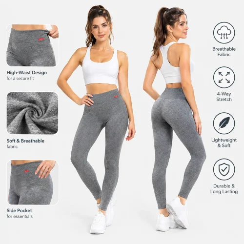 Women’s ribbed high-waist leggings
