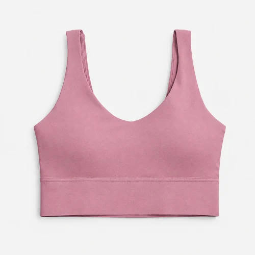 Women’s supportive sports bra with removable pads