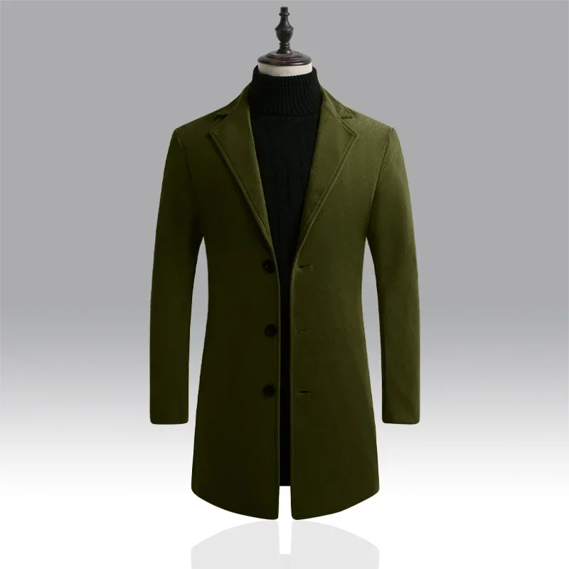Alt: " Men's Long Casual Winter Coat product image – Acuvick " Men's Long Casual Winter Coat - Image 6