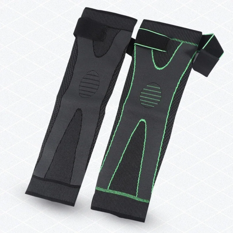 Alt: " Long Knee Support Sleeve with Adjustable Strap product image – Acuvick " Long Knee Support Sleeve with Adjustable Strap - Image 4