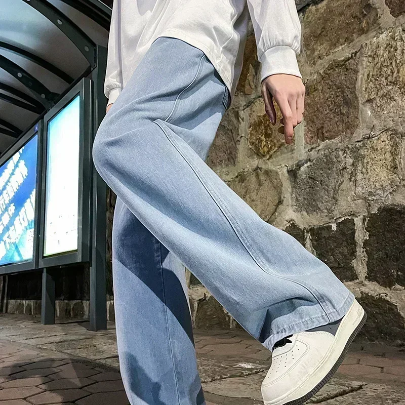 Alt: " Men's Wide-Leg Relaxed Fit Jeans product image – Acuvick " Men's Wide-Leg Relaxed Fit Jeans - Image 5