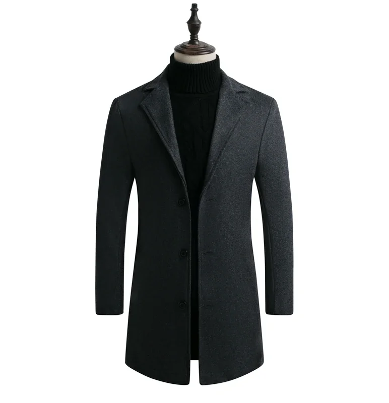 Alt: " Men's Long Casual Winter Coat product image – Acuvick " Men's Long Casual Winter Coat - Image 10