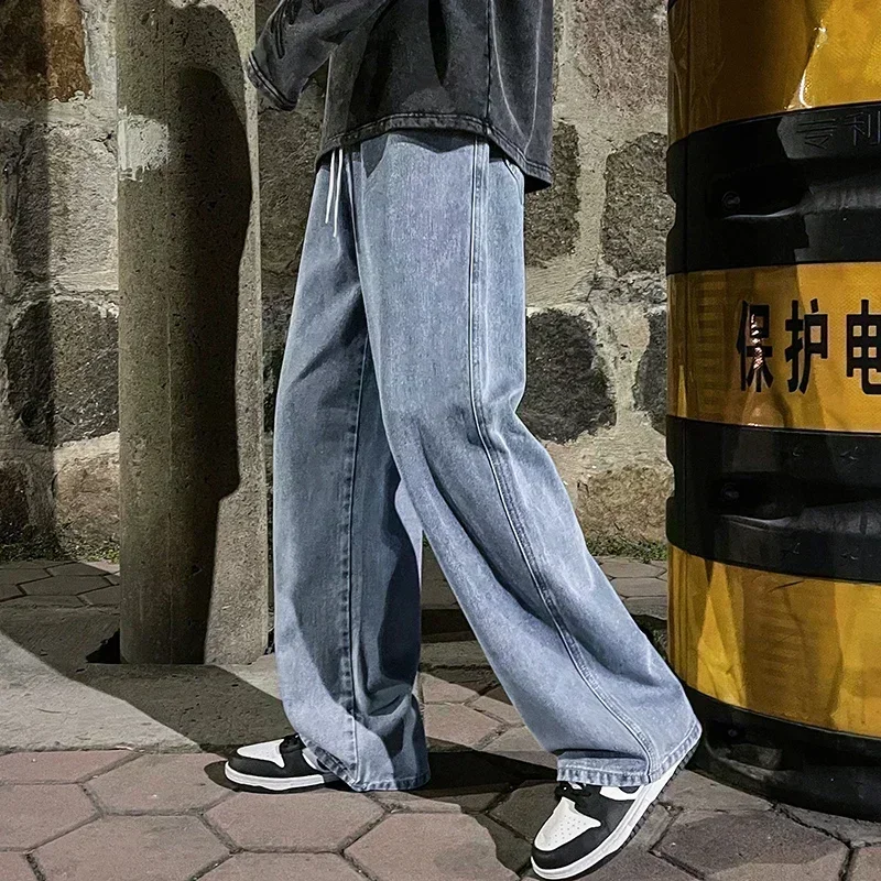 Alt: " Men's Wide-Leg Relaxed Fit Jeans product image – Acuvick " Men's Wide-Leg Relaxed Fit Jeans - Image 4