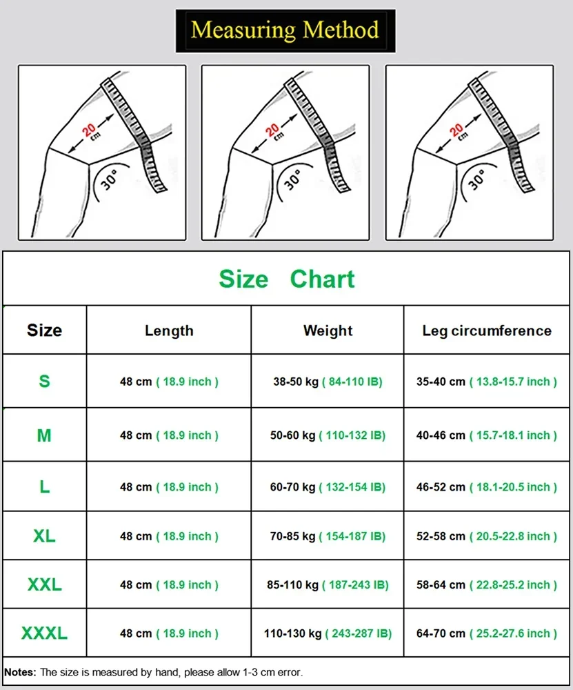 Alt: " Long Knee Support Sleeve with Adjustable Strap product image – Acuvick " Long Knee Support Sleeve with Adjustable Strap - Image 6