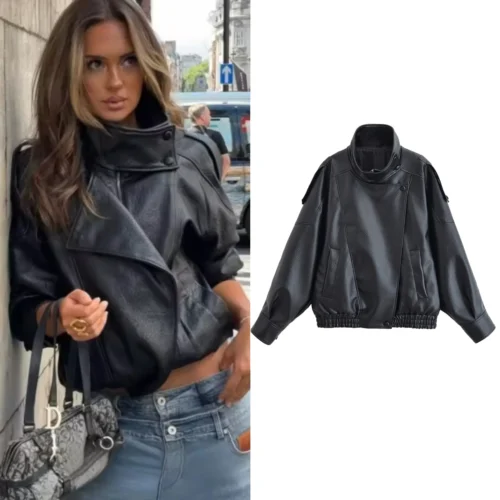Women's Faux Leather Jacket