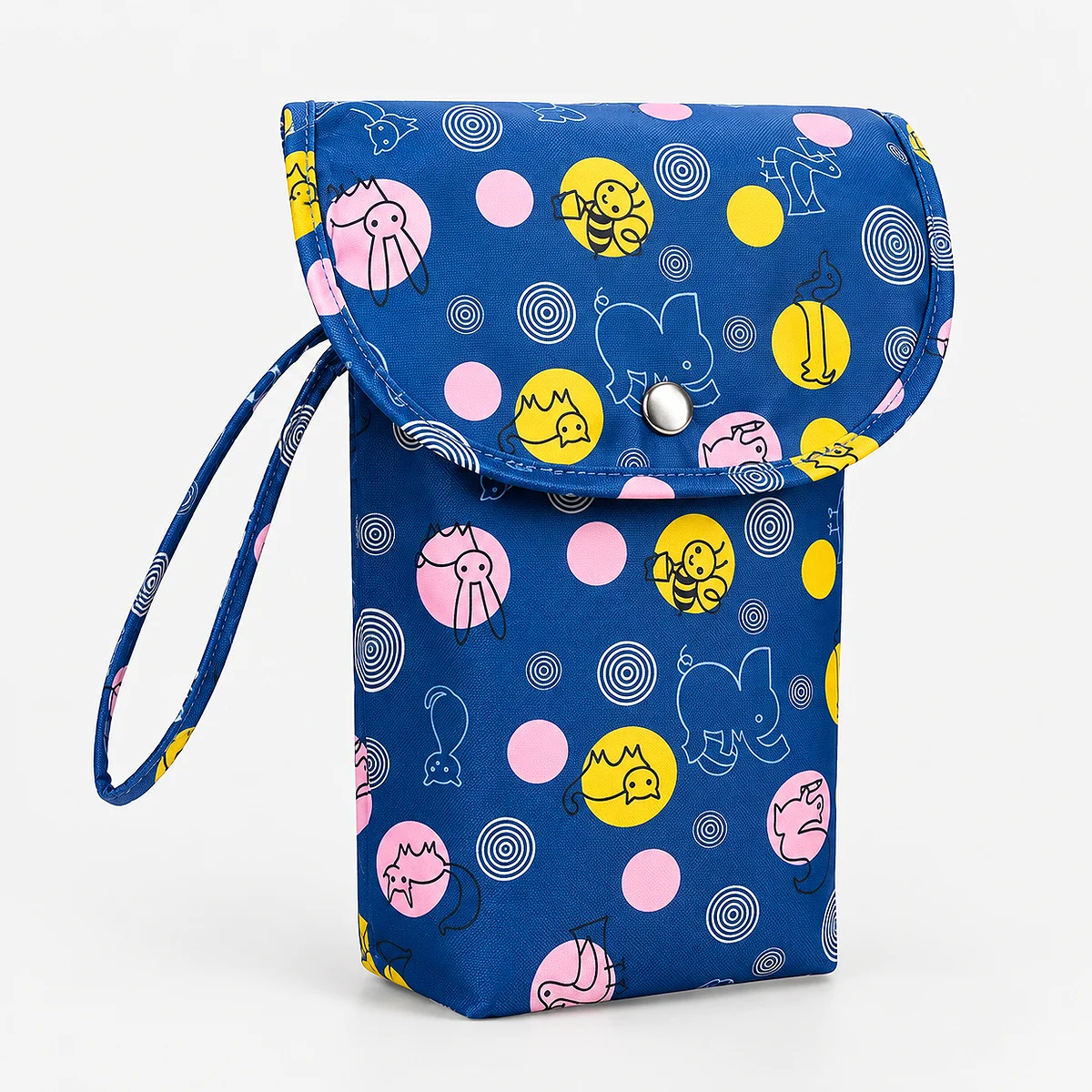 Alt: " Portable Outdoor Baby Diaper Storage Handbag product image – Acuvick " Outdoor baby diaper storage handbag – Bee design