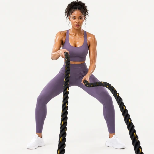 Women’s Avocado criss-cross back top and high-waisted leggings set