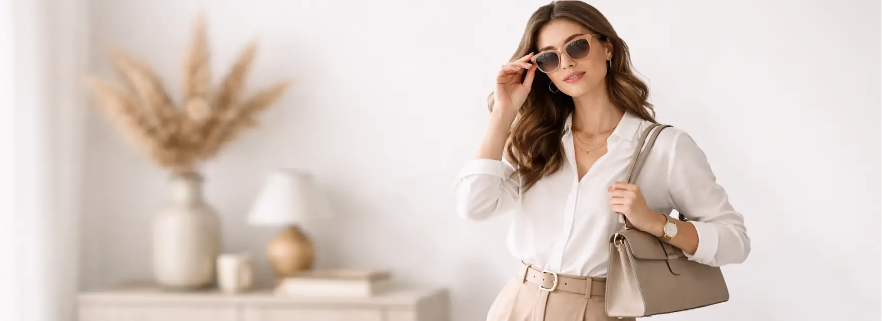 Modern lifestyle fashion image showcasing premium everyday accessories in a clean, minimalist setting