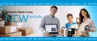 Modern tech and gadgets lifestyle image showing smart devices in a clean, minimalist workspace