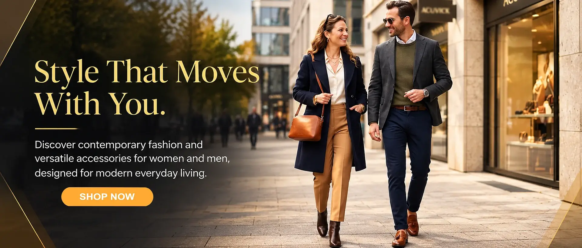 Precisely Curated for Modern Living – Acuvick Premium Fashion Premium fashion and accessories curated for modern living, featuring refined menswear in a contemporary setting